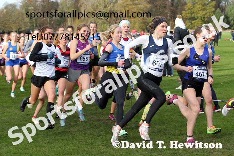 Womens under-17s and under-20s, European Cross Country Championships Trials, Sefton Park, Liverpool. Photo: David T. Hewitson/Sports for All Pics